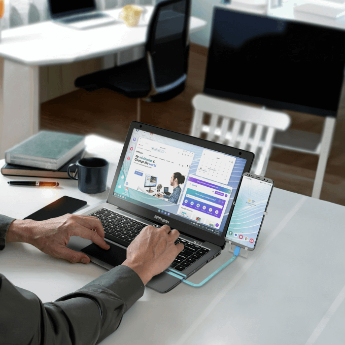 MiraBook – Turn your smartphone into a laptop with Galaxy S23 for PRO